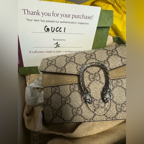 Gucci Dionysus perfect Christmas present GG Mini Crossbody Supreme Super Mini. - Picture 15 of 16